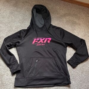 Women’s FXR Black Hoodie with Pink Accents
